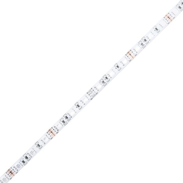 vidaXL Έπιπλο τηλεόρασης με LED φωτισμό, καπνιστό δρυς, 120x35x40 cm