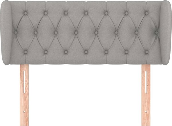 vidaXL Zaglowek uszak, jasnoszary, 103x23x78/88 cm, tkanina