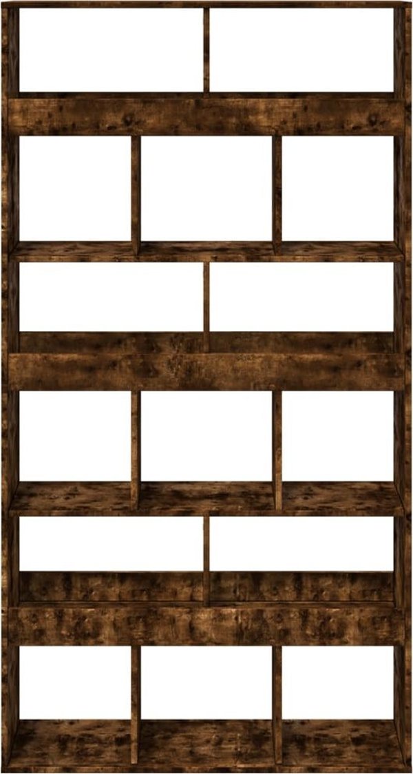 vidaXL Ράφι, καπνιστή δρυς, 100x33x187,5 εκ.