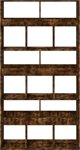 vidaXL Ράφι, καπνιστή δρυς, 100x33x187,5 εκ.