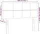 vidaXL Zaglouhek gia krevatia me LED, skouro gkri, 100x5x78/88 cm, yfasma