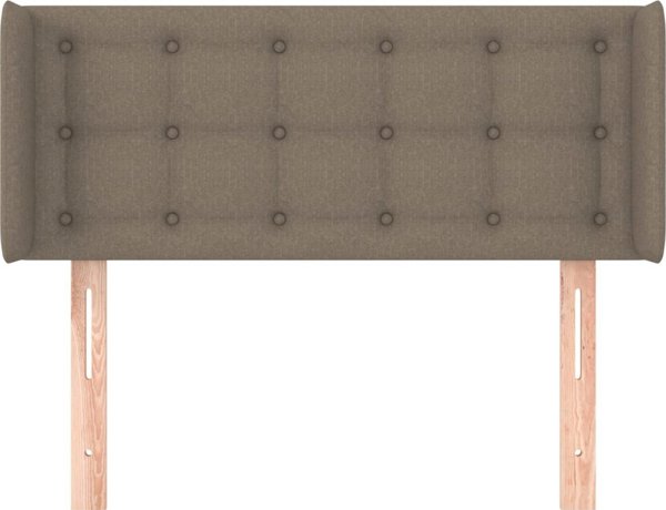 vidaXL Zagloewk uszak, taupe, 93x16x78/88 cm, tkanina