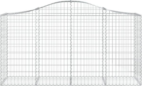 vidaXL Kosze gabionowe, 18 τεμ, 200x50x100/120 εκ, γαλβανιζέ σίδηρος