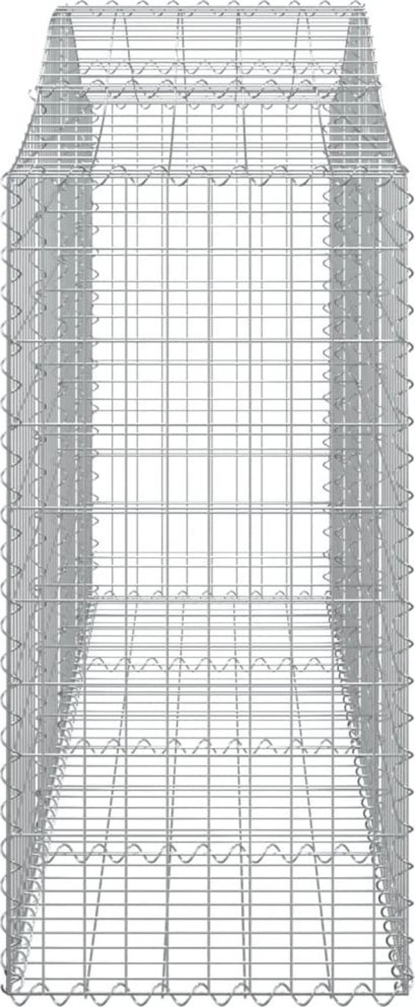 vidaXL Kosze gabionowe, 18 τεμ, 200x50x100/120 εκ, γαλβανιζέ σίδηρος