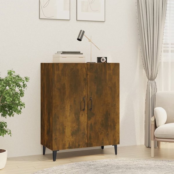 vidaXL Ντουλάπι, απόχρωση καπνισμένης δρυός, 70x34x90 cm, υλικό ξύλου σύνθετο