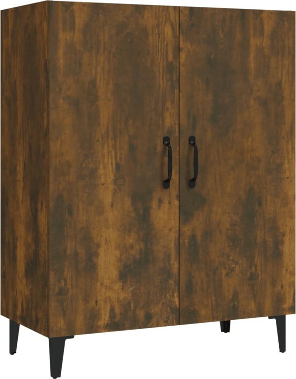 vidaXL Ντουλάπι, απόχρωση καπνισμένης δρυός, 70x34x90 cm, υλικό ξύλου σύνθετο