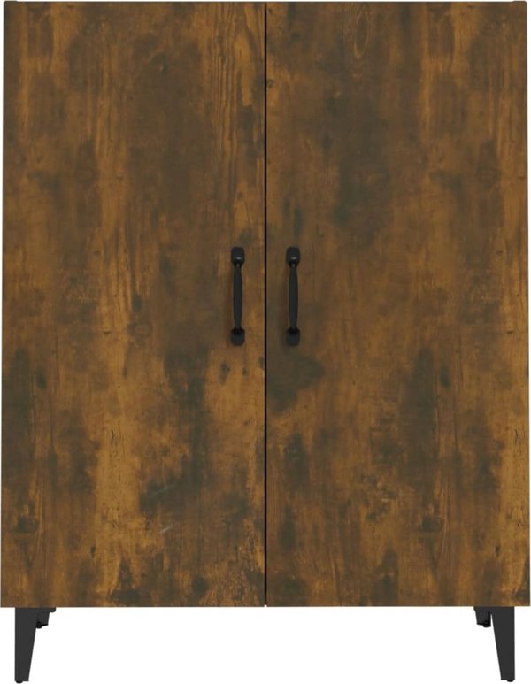 vidaXL Ντουλάπι, απόχρωση καπνισμένης δρυός, 70x34x90 cm, υλικό ξύλου σύνθετο
