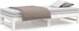 vidaXL Lozko rozsuwane biale 2x(90x190) cm lite drewno sosnowe