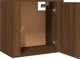 vidaXL Κρεμαστά κομοδίνα, σετ 2 τμχ, καφέ δρυς, 50x30x47 cm