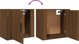 vidaXL Κρεμαστά κομοδίνα, σετ 2 τμχ, καφέ δρυς, 50x30x47 cm