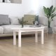 vidaXL Τραπεζάκι σαλονιού, λευκό, 80 x 40 x 35 εκ., ελαφρύ ξύλο πεύκου