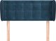 vidaXL Κεφαλάρι uszak, Σκούρο Μπλε, 103x23x78/88 εκ, Βελούδο