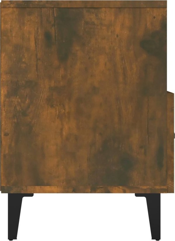 vidaXL Έπιπλο TV σε χρώμα καπνιστή δρυς, 80x36x50 εκ
