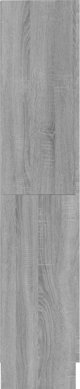 vidaXL Βιβλιοθήκη, γκρι δρυς σονόμα, 82,5x30,5x150 cm