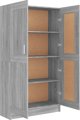 vidaXL Βιβλιοθήκη, γκρι δρυς σονόμα, 82,5x30,5x150 cm