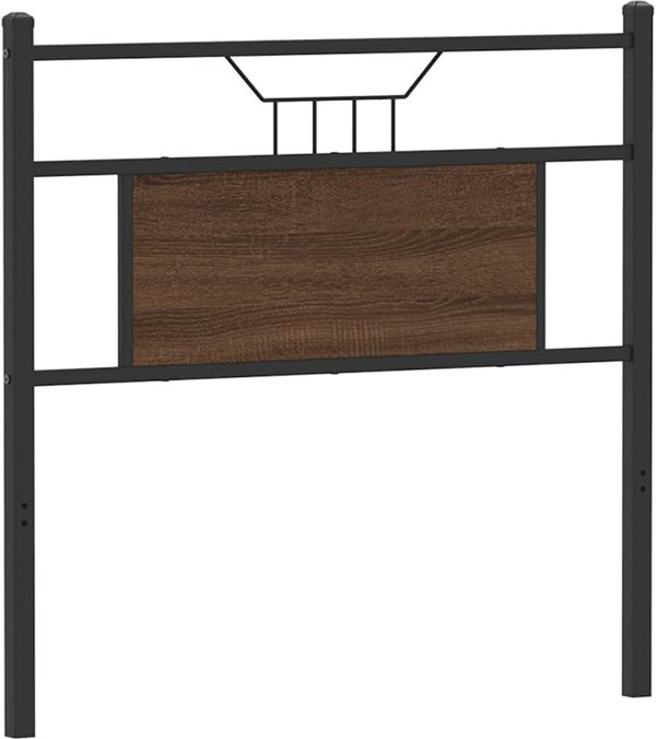 vidaXL Προσκέφαλο Κρεβατιού, Καφέ Δρυς, 75 cm