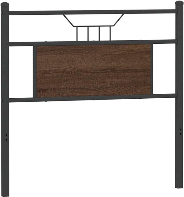 vidaXL Προσκέφαλο Κρεβατιού, Καφέ Δρυς, 75 cm