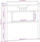 vidaXL Προσκέφαλο Κρεβατιού, Καφέ Δρυς, 75 cm