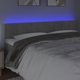 vidaXL κεφαλάρι κρεβατιού με LED, ανοιχτό γκρι, 160x5x78/88 εκ., βελούδο