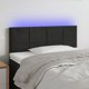 vidaXL Zaglowek do lozka me to LED czarny 90x5x78/88 cm aksamit