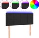 vidaXL Zaglowek do lozka me to LED czarny 90x5x78/88 cm aksamit