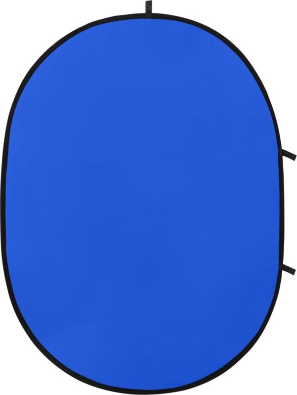 vidaXL Owalne tlo studyjne 2-w-1, zielono-niebieskie, 200x150 cm