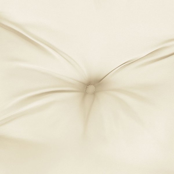 vidaXL Μαξιλάρι για παλέτα, κρεμ, 60x60x12 εκ., ύφασμα