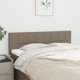 vidaXL Zaglowki do Lozka, 2 szt., taupe, 72x5x78/88 cm, tkanina