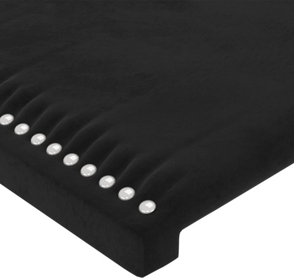 vidaXL Κεφαλάρι uszak, μαύρος, 103x23x78/88 εκ., βελούδινο