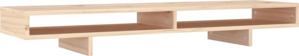 vidaXL vidaXL Podstawka na monitor, 100x27x14 cm, lite drewno sosnowe