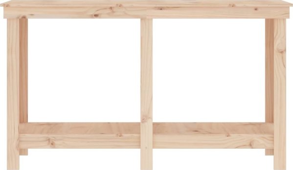 vidaXL Τραπέζι εργασίας 140x50x80 cm από μασίφ πεύκο