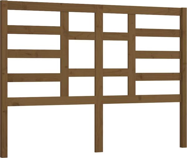 vidaXL Κεφαλάρι κρεβατιού, μελί καφέ, 156x4x104 cm, μασίφ ξύλο πεύκου