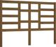 vidaXL Κεφαλάρι κρεβατιού, μελί καφέ, 156x4x104 cm, μασίφ ξύλο πεύκου
