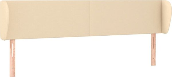 vidaXL Κεφαλάρι uszak, κρεμ, 203x23x78/88 εκ., υφασμάτινο