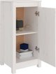 vidaXL Σετ 2 Κομοδίνα Λευκά 40x35x80 εκ. από Κέδρο