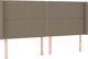 vidaXL Zaglowek do lozka z LED taupe 183x16x118-128 cm tkanina