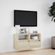 vidaXL Επιτοιχία TV με LED, Sonoma δρυς, 80x31x45 εκ.