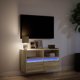vidaXL Επιτοιχία TV με LED, Sonoma δρυς, 80x31x45 εκ.