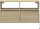 vidaXL Επιτοιχία TV με LED, Sonoma δρυς, 80x31x45 εκ.