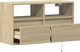vidaXL Επιτοιχία TV με LED, Sonoma δρυς, 80x31x45 εκ.