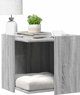 vidaXL Ντουλάπι για γατοπάρκο γκρι Sonoma δρυς 53x53x51 cm