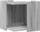 vidaXL Ντουλάπι για γατοπάρκο γκρι Sonoma δρυς 53x53x51 cm