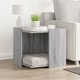vidaXL Ντουλάπι για γατοπάρκο γκρι Sonoma δρυς 53x53x51 cm