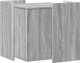 vidaXL Ντουλάπι για γατοπάρκο γκρι Sonoma δρυς 53x53x51 cm