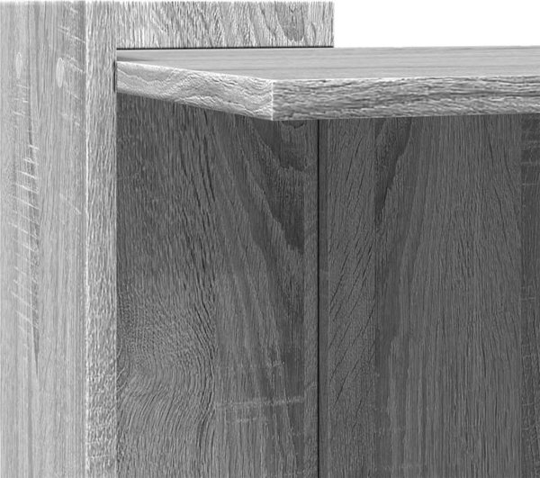 vidaXL Ντουλάπι για γατοπάρκο γκρι Sonoma δρυς 53x53x51 cm