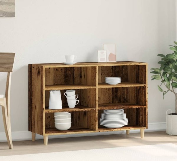 vidaXL Ντουλάπι, Παλαιωμένο Ξύλο, 103,5x35x70 εκ., Ξυλοκατασκευασμένο Υλικό