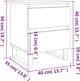 vidaXL Κομοδίνα, 2 τεμάχια, καπνιστή δρυς, 40x35x50 εκ.