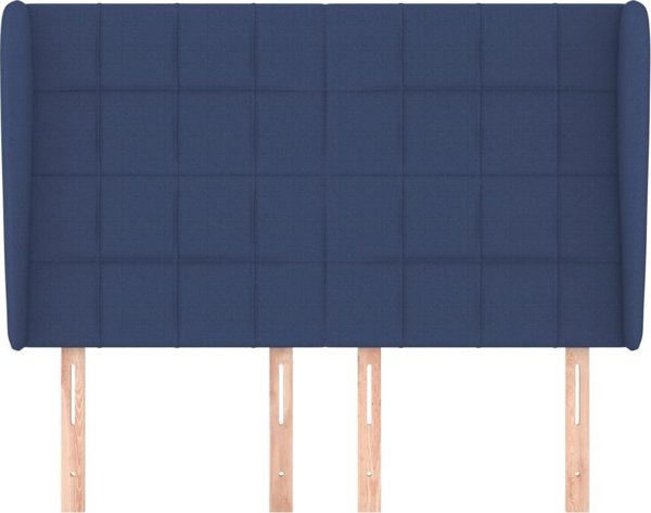 vidaXL προσκέφαλο uszak, μπλε, 147x23x118/128 cm, ύφασμα