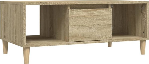 vidaXL Τραπεζάκι σαλονιού, δρύς σονόμα, 90x50x36,5 εκ., υλικό ξύλου