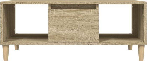 vidaXL Τραπεζάκι σαλονιού, δρύς σονόμα, 90x50x36,5 εκ., υλικό ξύλου
